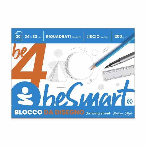 Blocco be4 riquadrato 24x33 4 angoli Be Smart