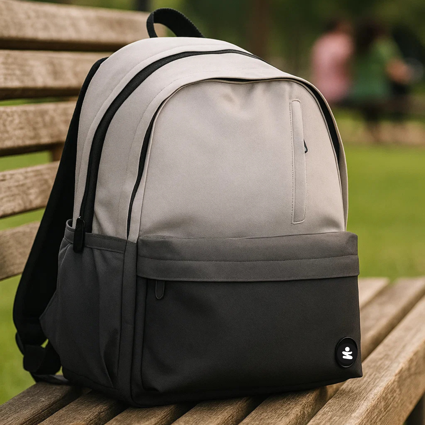Zaino vanish crema-marrone (31x42x19 cm) Be Smart