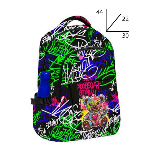 Zaino Gravity Smart 2 Scomparti Teddy BeSmart 44x30x22 cm | Zaino scuola capiente per cartolerie
