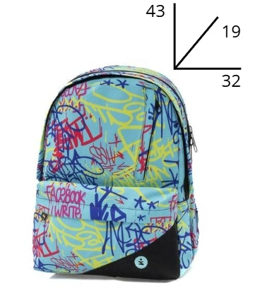 EVA Pro 2 Compartment Backpack Tag BeSmart 43x32x19 cm | Rigid technical school backpack for stationers