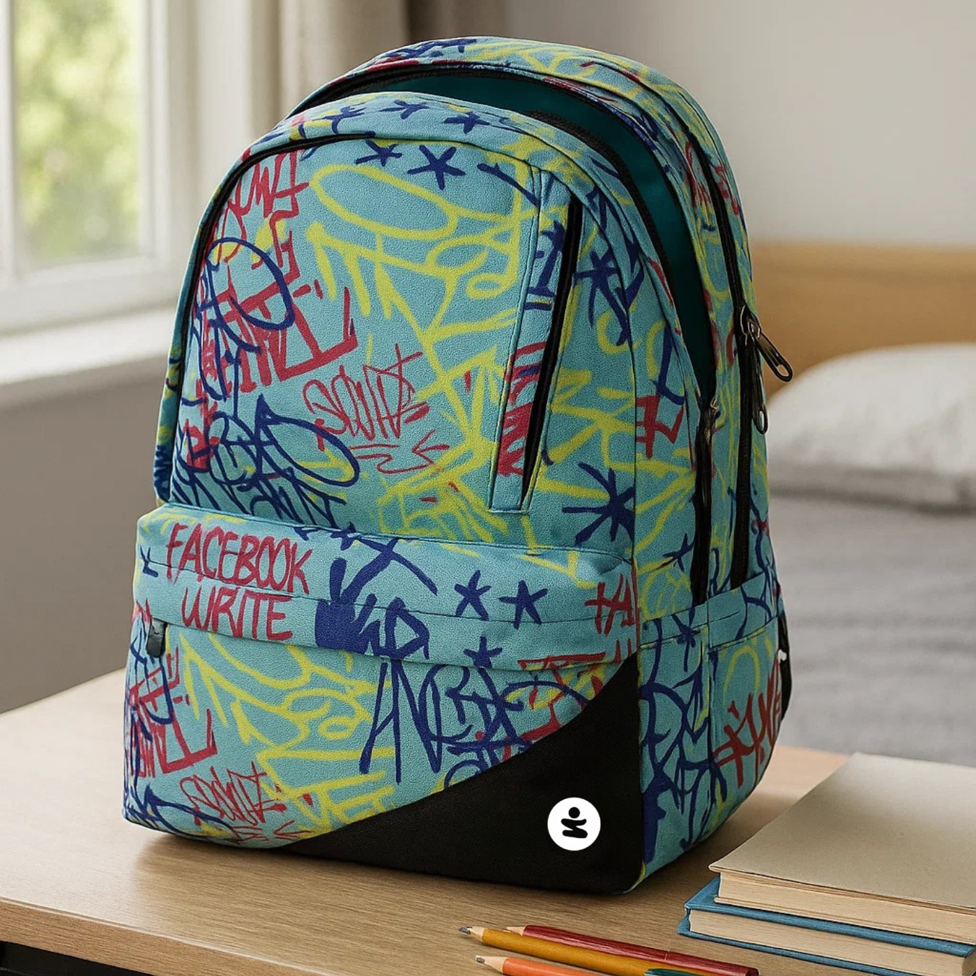 EVA Pro 2 Compartment Backpack Tag BeSmart 43x32x19 cm | Rigid technical school backpack for stationers