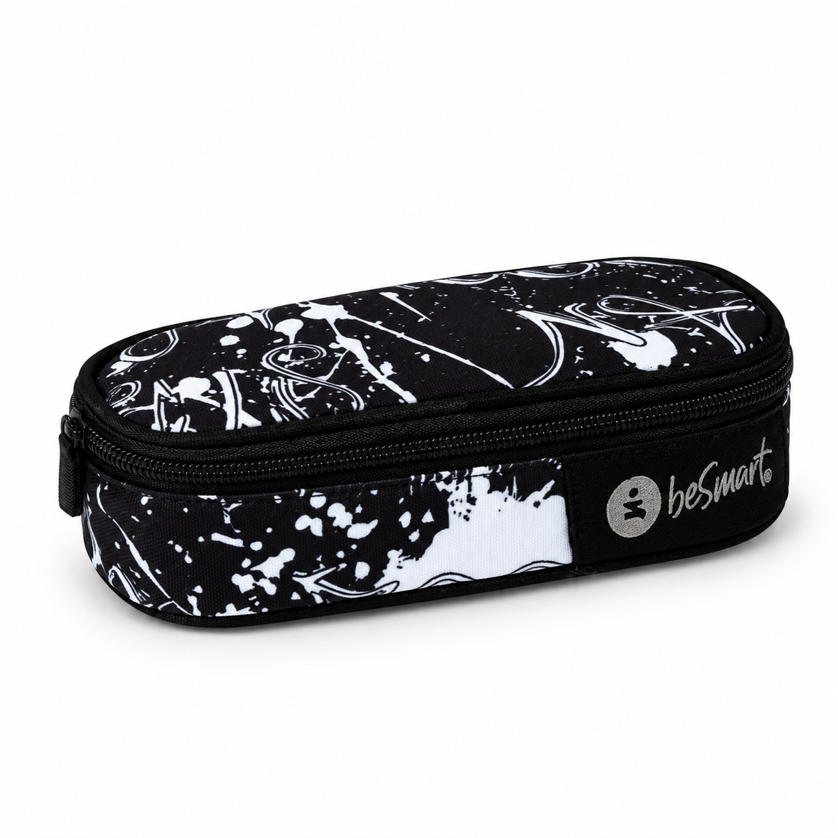 Astuccio ovale skizzo black (21x10x5.5 cm) Be Smart