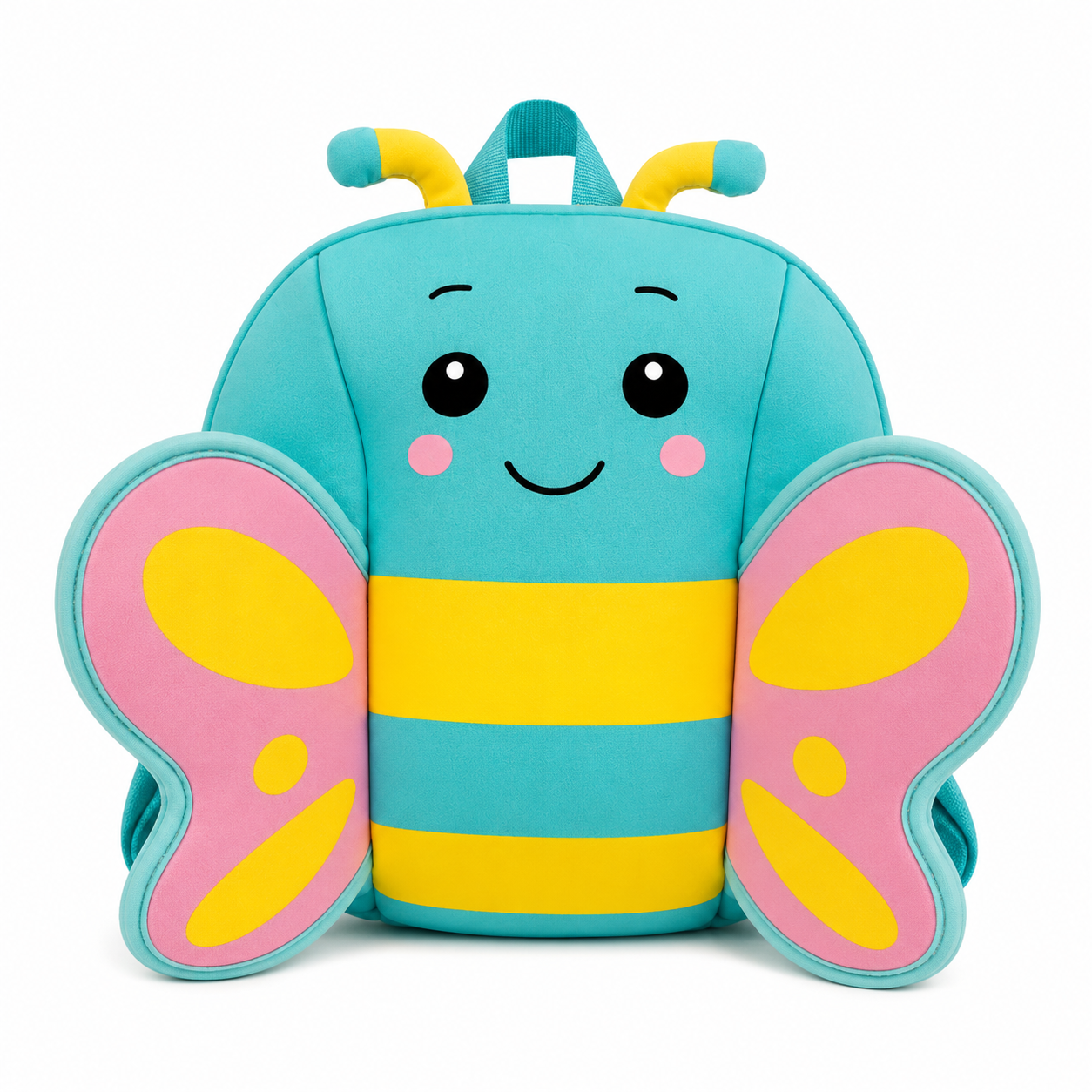 Zaino Asilo Farfalla BeSmart Kids Neoprene 26x28x13 cm | Zainetto bambini assortito per cartolerie