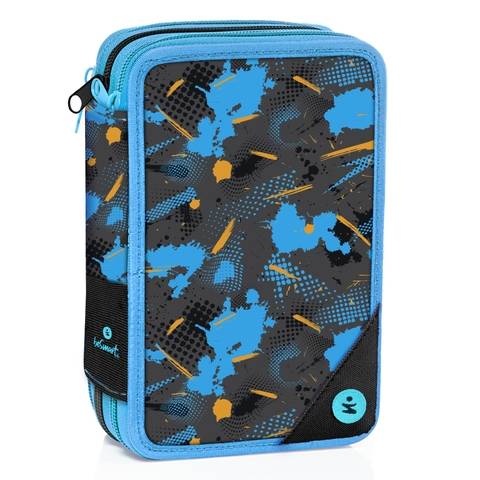Astuccio triplo 18+18 abstract blu Be Smart