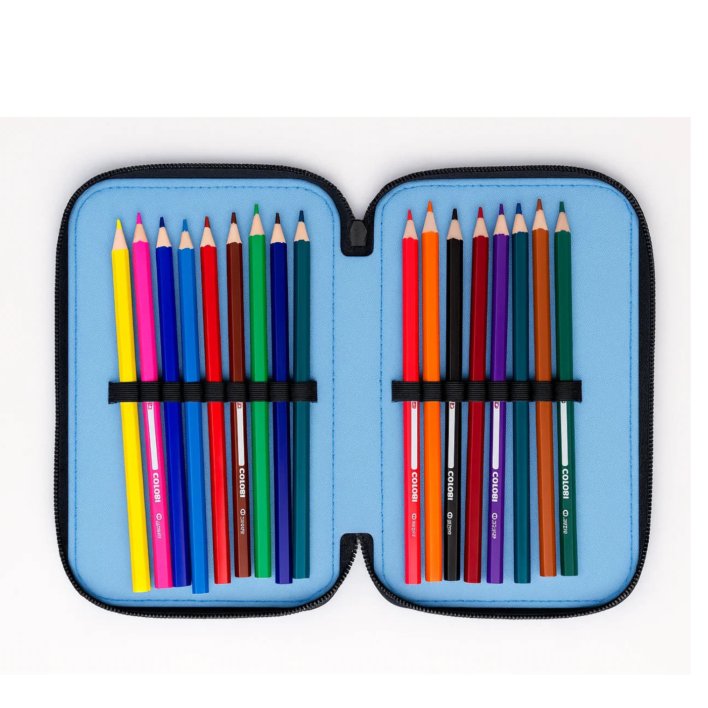 Astuccio triplo 18+18 abstract blu Be Smart