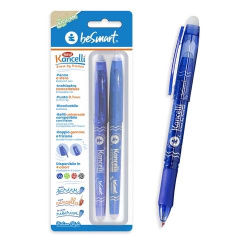 New kancelli' blu in blister da 2 pezzi Be Smart
