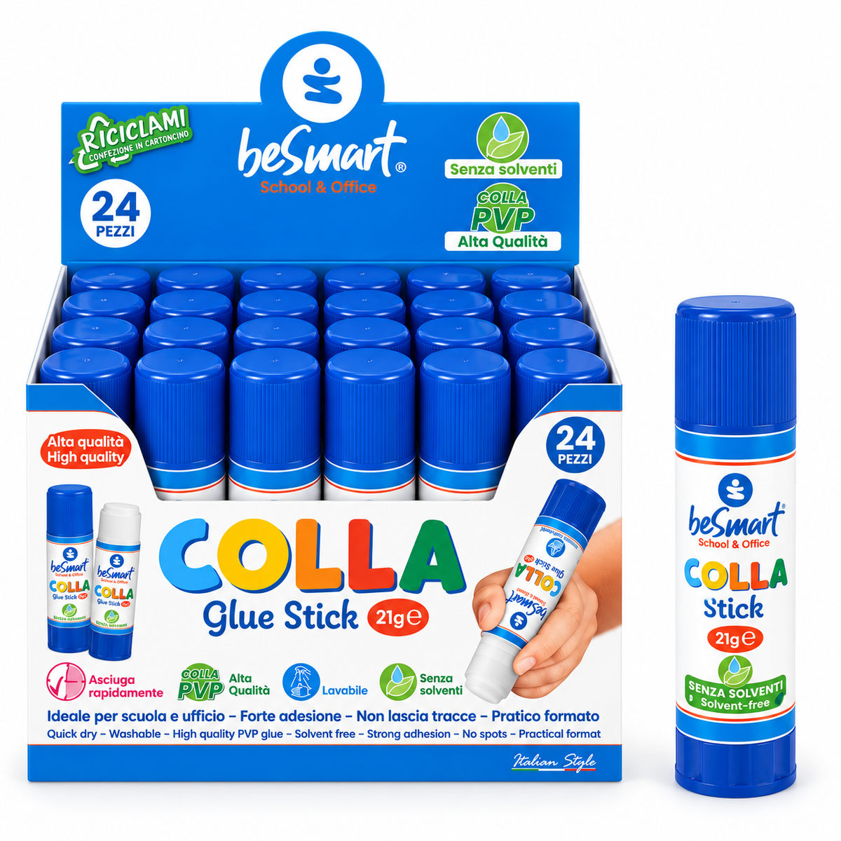 Colla stick 21 gr Be Smart in box Be Smart