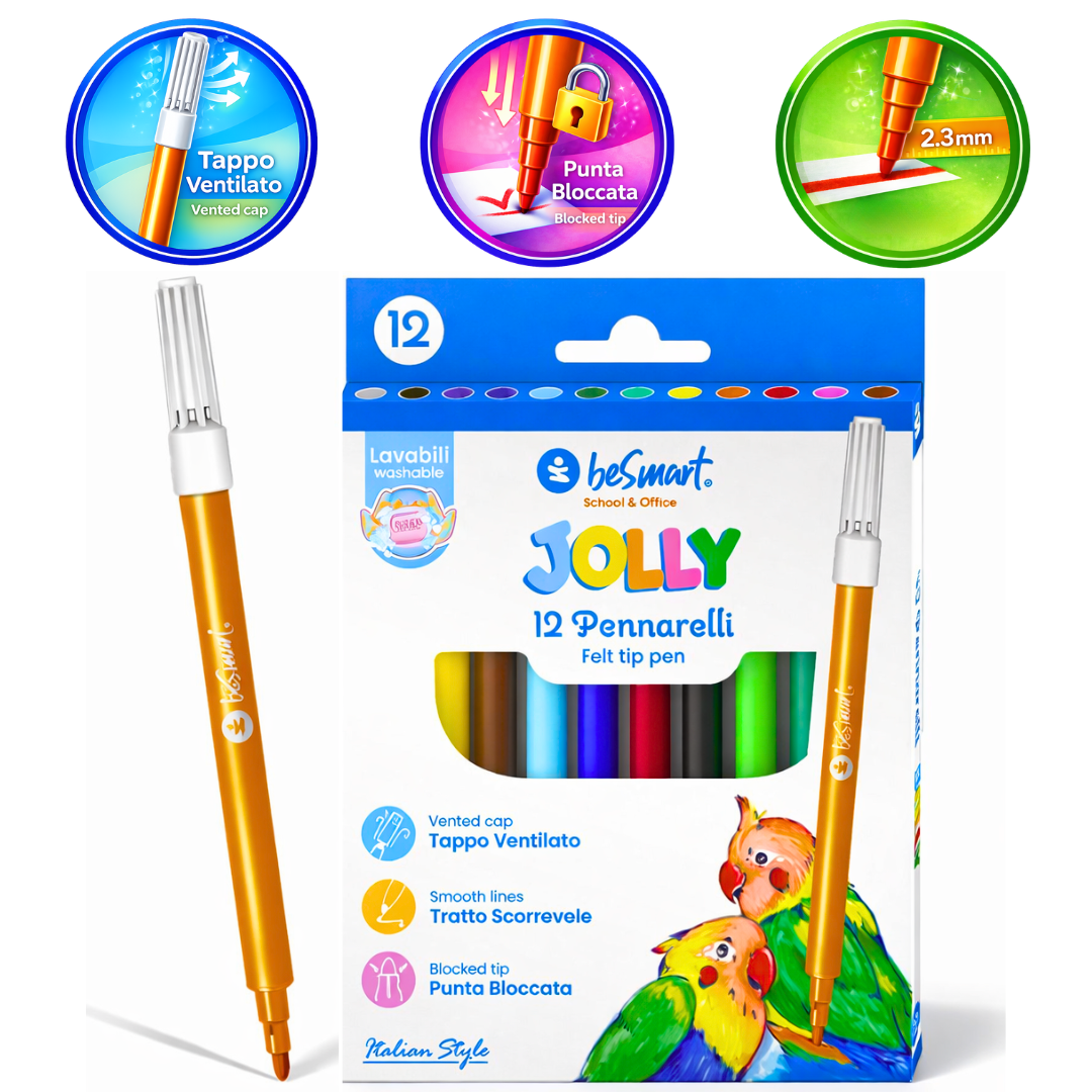 Box 12 pennarelli jolly Be Smart