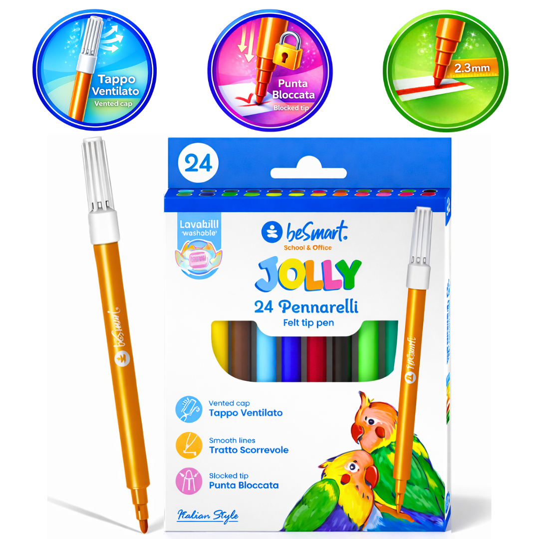 Box 24 pennarelli jolly Be Smart