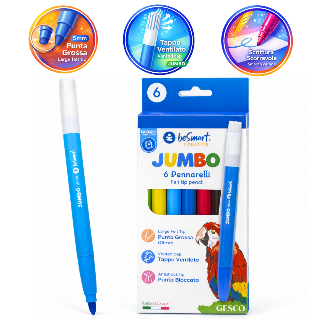 Box 6 pennarelli jumbo Be Smart