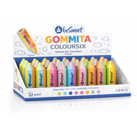 Gommita coloursix assortite in box 32 pezzi Be Smart