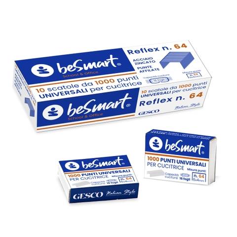 Punti universali reflex n.64 box da 1000 pezzi Be Smart
