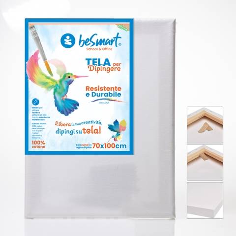 Tela 70x100 per dipingere 100% cotone Be Smart