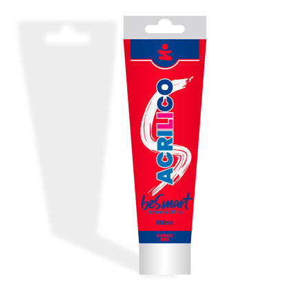 Tempera acrilica rosso 100 ml Be Smart
