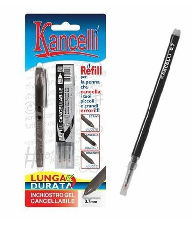 Refill nero kancelli' in blister da 3 pezzi Be Smart