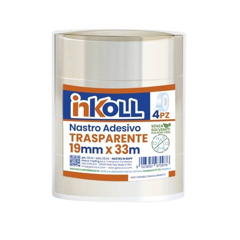 19x33 torre 4 pezzi nastro adesivo trasparente Inkoll