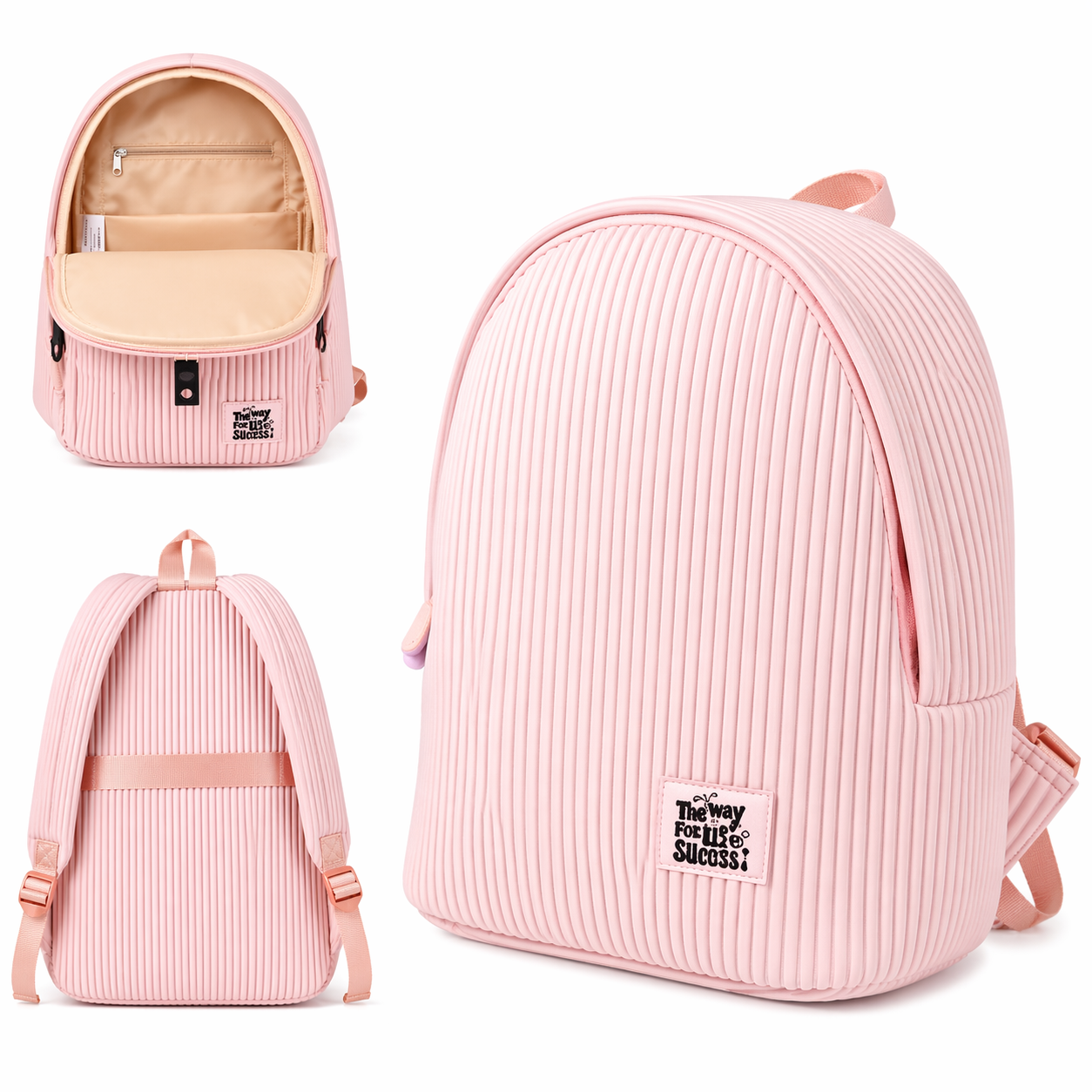 Zaino Fusion 1 Scomparto Glicine BeSmart 41x30x16 cm | Zaino scuola compatto per cartolerie e rivenditori