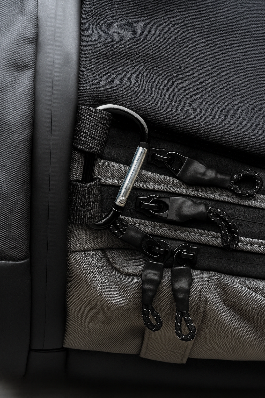 Moschettone collegato ai cursori delle zip Fly Smart