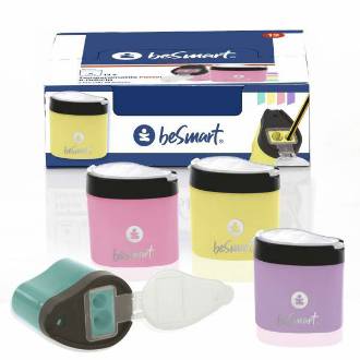 TEMPERINO GOCCIA 2FORI IN BOX DA 12PZ, 4 COLORI PASTEL BE SMART - BeSmart School & Office