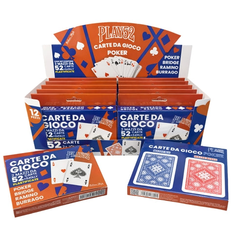 2 decks of blue and red poker cards Be Smart