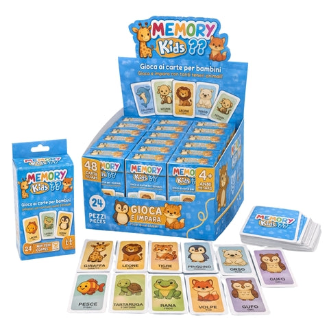 Be Smart memory kids playing cards in display