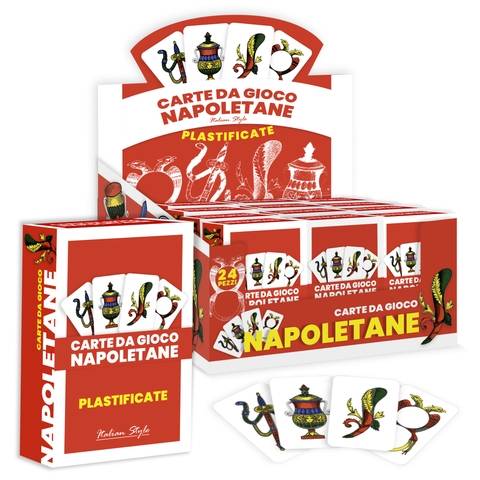 Neapolitan playing cards in Be Smart display