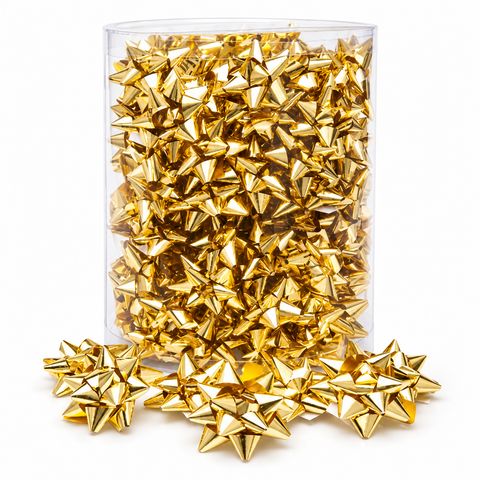 Coccarde metallizzate 15 mm oro - 100 pezzi