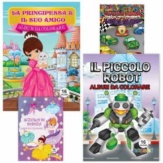 ALBUM DA COLORARE 16PG SERIE BIMBO/A - BeSmart School & Office