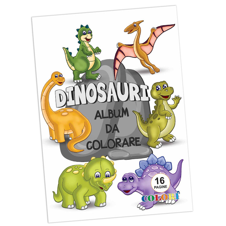 ALBUM DA COLORARE 16PG 4 DINOSAURI