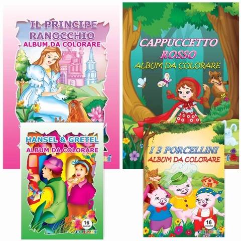 Coloring book 16pg fairy tale series new Be Smart