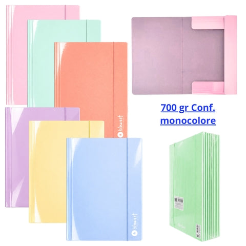 Cart con elastico 6 colori pastel 700 gr Be Smart
