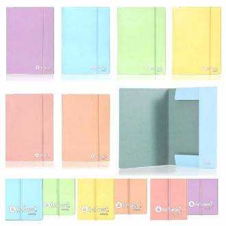 CART. CON ELASTICO 6 COLORI PASTEL ASS 700gr BE SMART - BeSmart School & Office