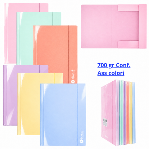 Cart con elastico 6 colori pastel 700 gr Be Smart Assortite