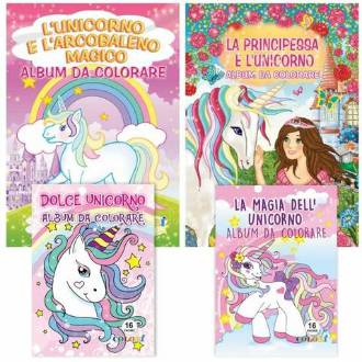 ALBUM DA COLORARE 16PG UNICORNO - BeSmart School & Office