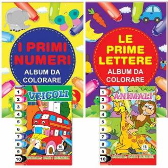 ALBUM DA COLORARE 16PG LETTERE e NUMERI - BeSmart School & Office