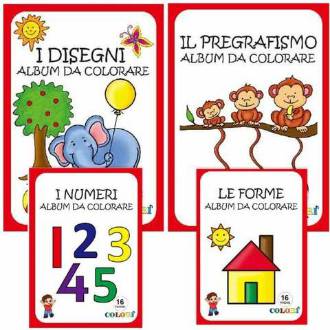 ALBUM DA COLORARE 16PG FORME E DISEGNO - BeSmart School & Office