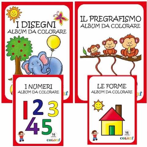 Album da colorare 16pg forme e disegno Be Smart