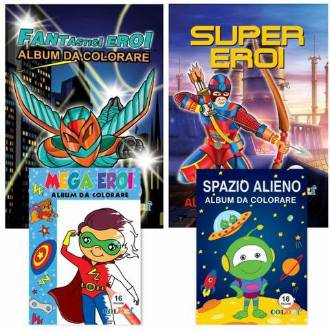 ALBUM DA COLORARE 16PG SUPEREROI - BeSmart School & Office