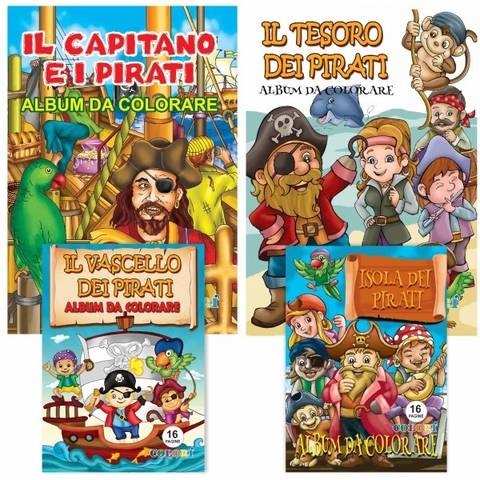 Be Smart pirates 16-page colouring book