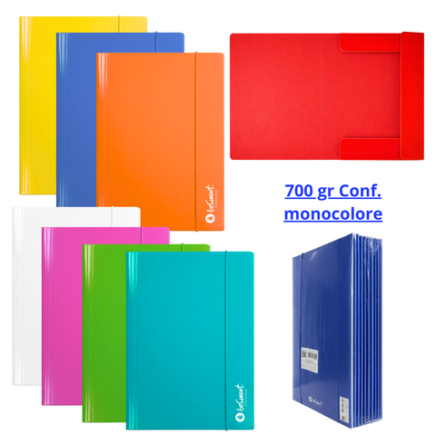 Cart con elastico pacco assortiti 8 col 700 gr Be Smart