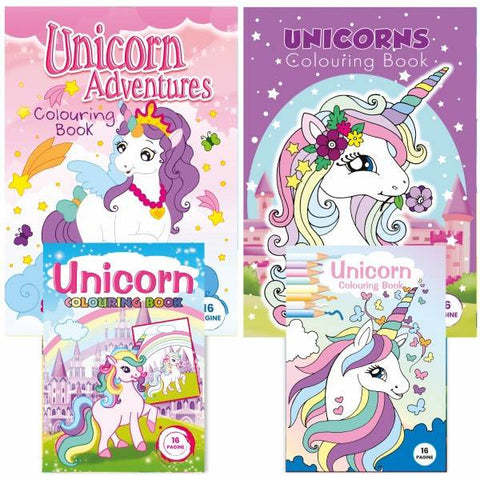 Unicorn colouring book 16pg W-B Be Smart