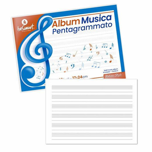 Album musica 17x24 16 fogli Be Smart