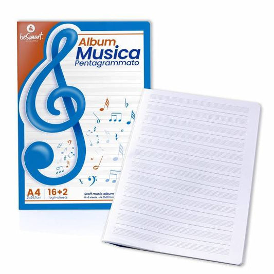 Album musica A4 16 fogli Be Smart