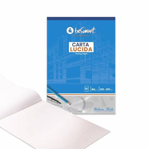 Blocco carta lucida 21x29.7 10 fogli Be Smart