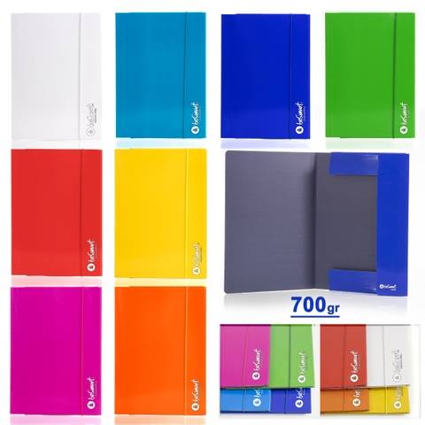 Cart con elastico pacco assortiti 8 col 700 gr Be Smart (8 colori + 1blu + 1rosso)