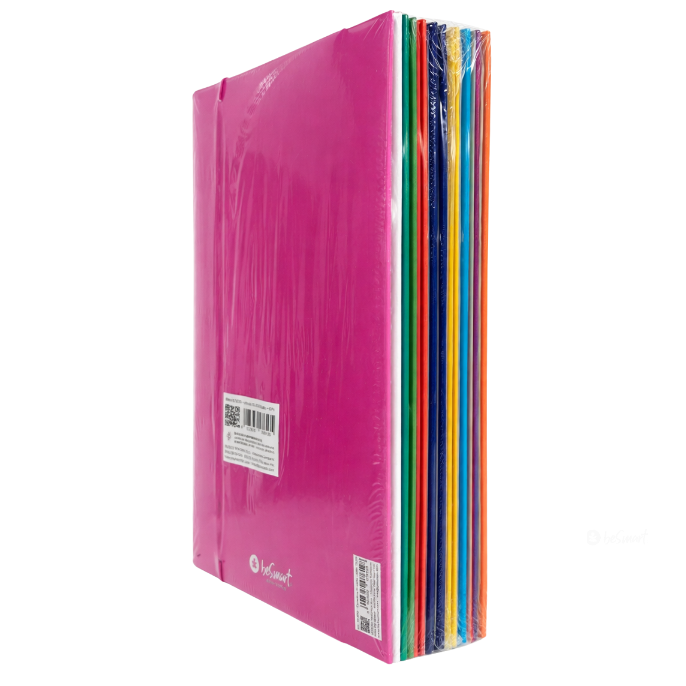 Cart con elastico pacco assortiti 8 col 700 gr Be Smart (8 colori + 1blu + 1rosso)