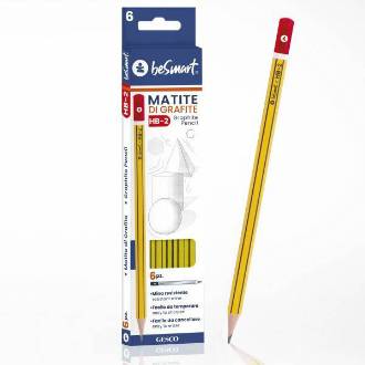 BOX 6 MATITE HB - 2 SMART OFFICE BE SMART - BeSmart School & Office