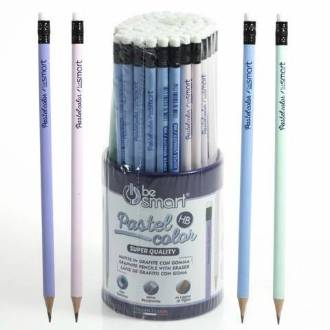 MATITA PASTEL CON GOMMA IN BOX 72 PZ BE SMART - BeSmart School & Office