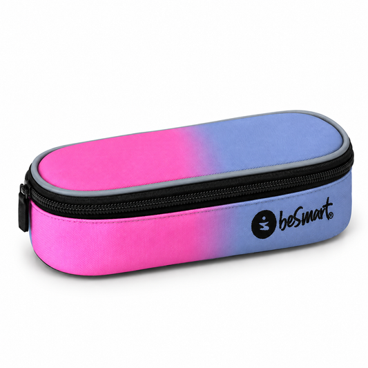 Pink-grey oval vanish pencil case Be Smart