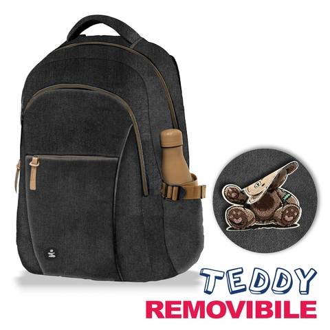Zaino Gravity Smart 2 Scomparti Black Jeans BeSmart 44x30x22 cm | Zaino scuola capiente per cartolerie